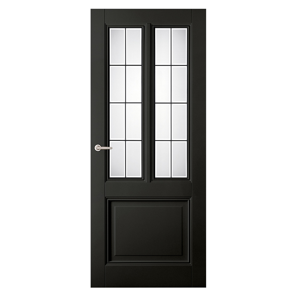Binnendeur Austria Classic Black Aerdenhout met geplaatst Glas-in-lood