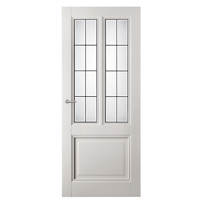 Binnendeur Austria Classic White Veere met geplaatst Glas-in-lood