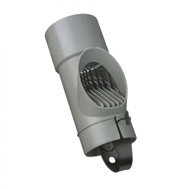 Dyka PVC Loofafscheider voor Hemelwaterafvoer 80mm 