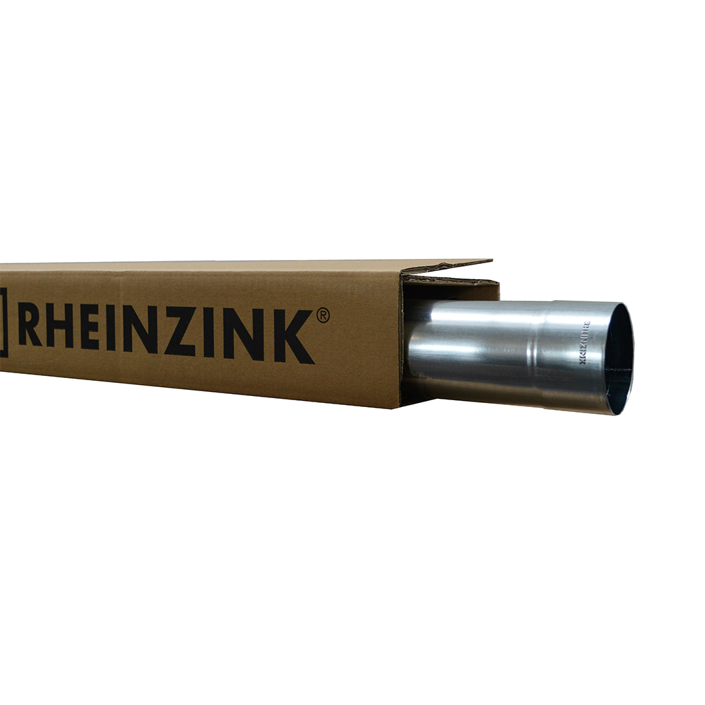 Rheinzink HWA Buis 80mm Walsblank 3 Meter