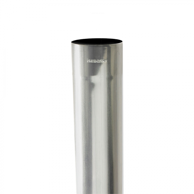 Rheinzink HWA Buis 80mm Walsblank 3 Meter