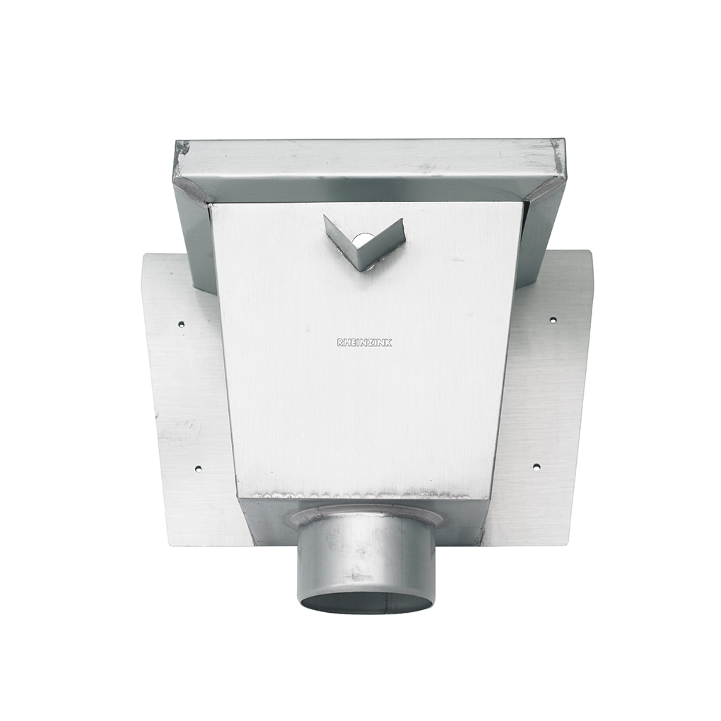 Rheinzink Vergaarbak Walsblank Vierkant 80mm