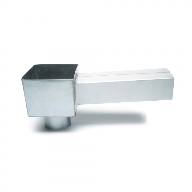 Rheinzink Vergaarbak-Uitloop-Combi Walsblank 80mm