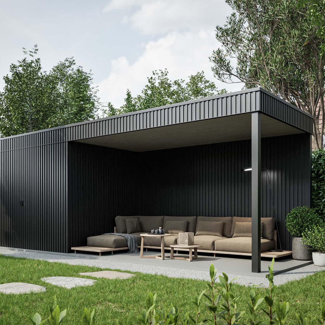 Cladix Aluminium Gevelbekleding Gitzwart – L-Profiel