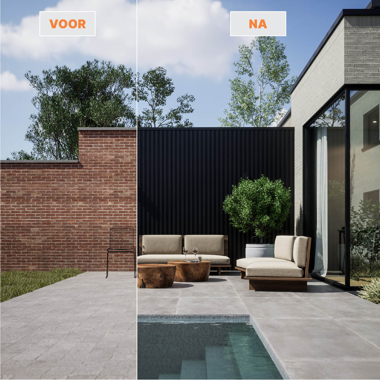 Cladix Aluminium Gevelbekleding Gitzwart – Vlak Startprofiel