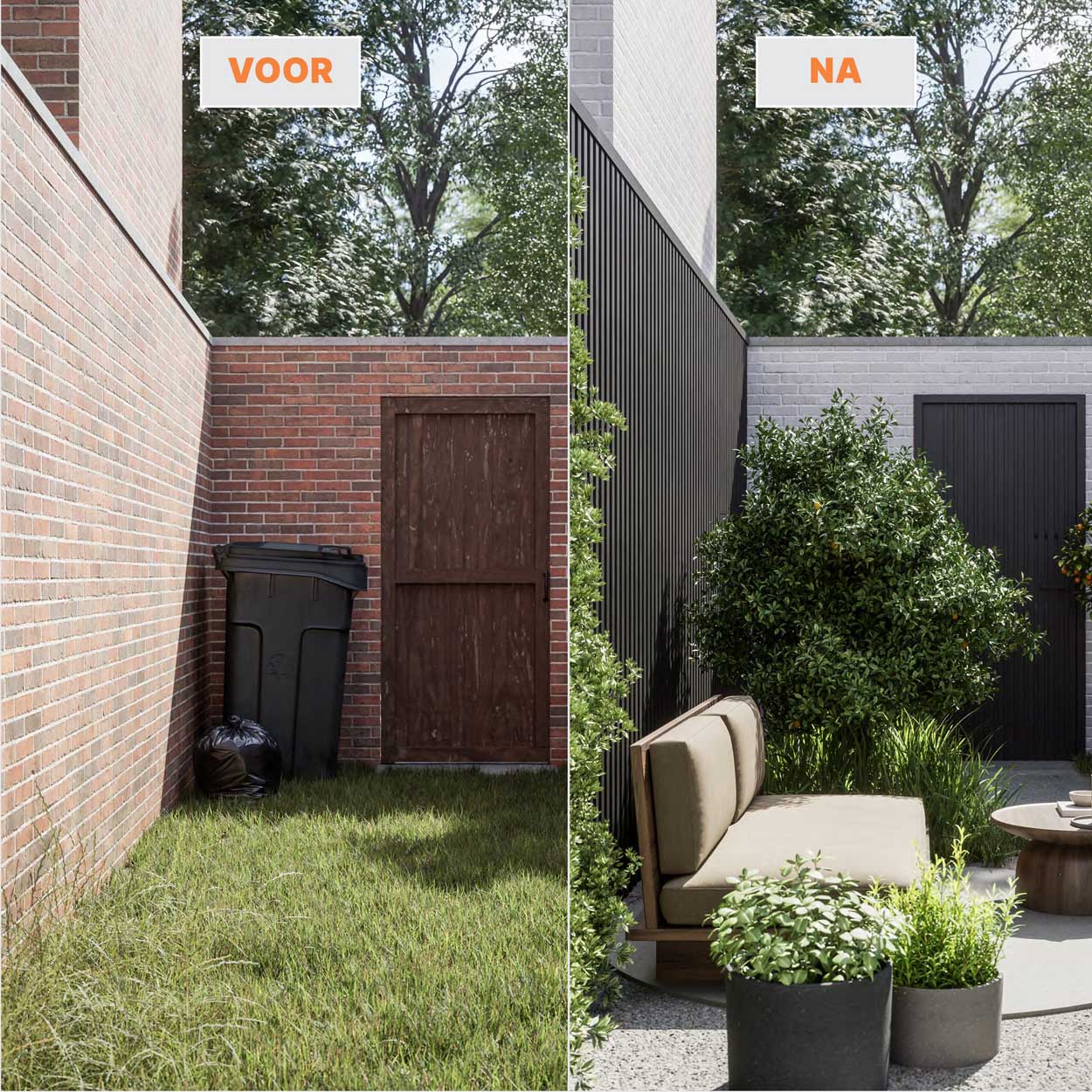 Cladix Aluminium Gevelbekleding Gitzwart – Vlak Startprofiel