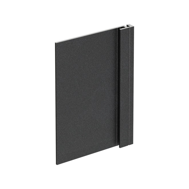 Cladix Aluminium Gevelbekleding Gitzwart – Vlak Startprofiel