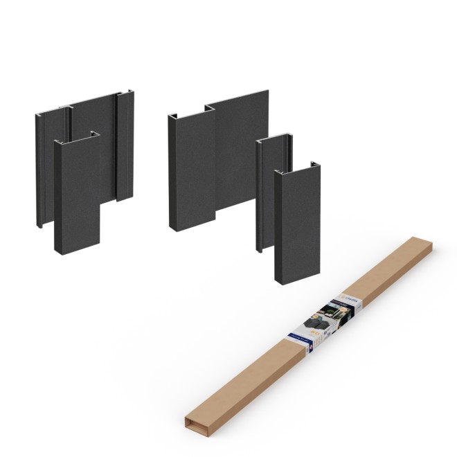 Cladix Aluminium Gevelbekleding Gitzwart – Start Stop Pakket