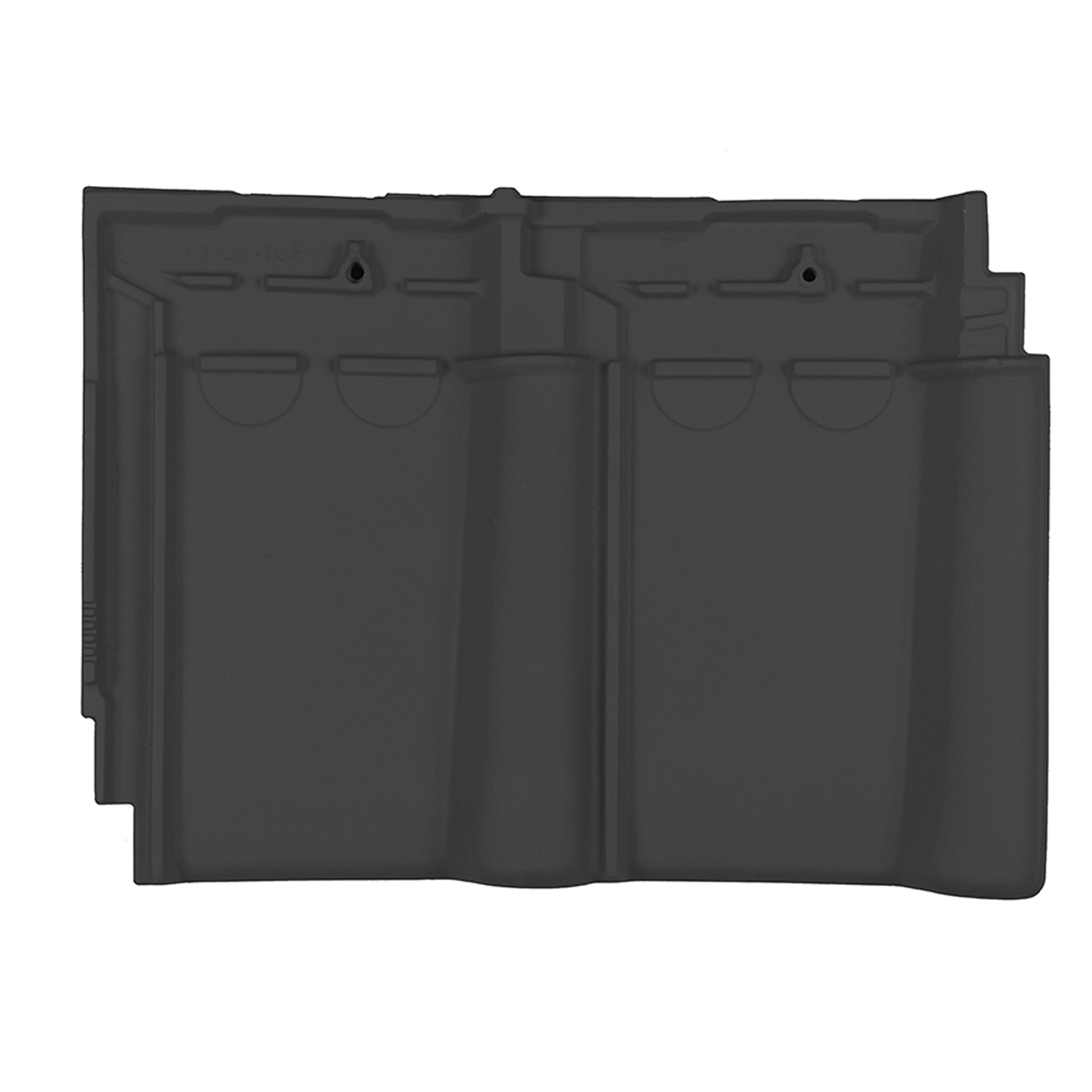 Nelskamp Dubbele Stormpan SP-10 Matzwart Engobe