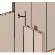 Faay halve veren zijaansluiting 300cm 10st VP54/VP70