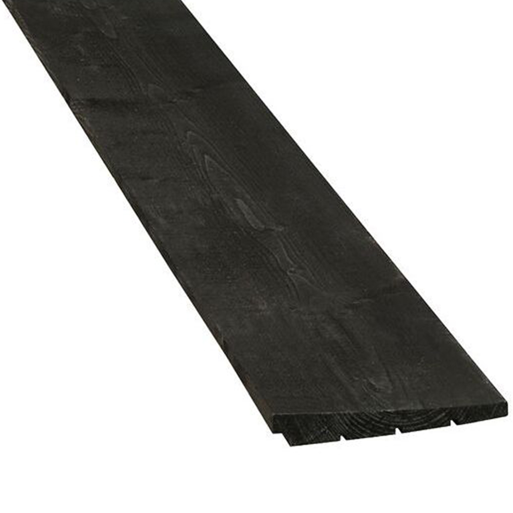 Zweeds Rabat Hout Zwart Vuren 195x25mm