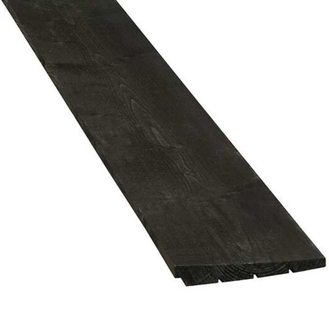 Zweeds Rabat Hout Zwart Vuren 195x25mm