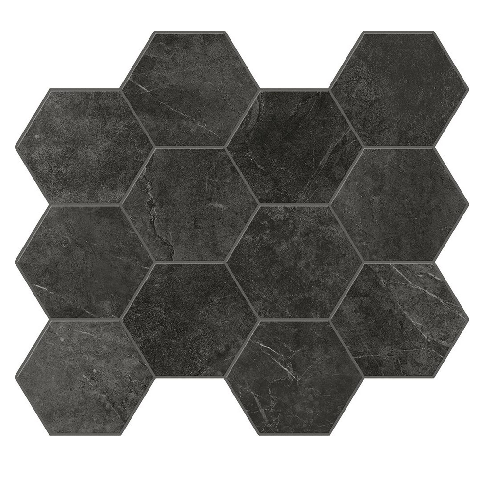 Unicom Starker Evostone Graphite Hexagon 30x34cm