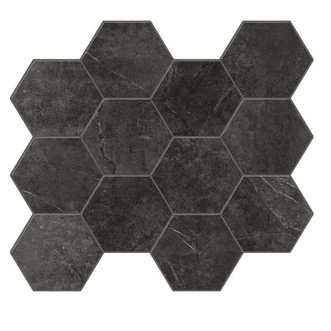 Unicom Starker Evostone Graphite Hexagon 30x34cm