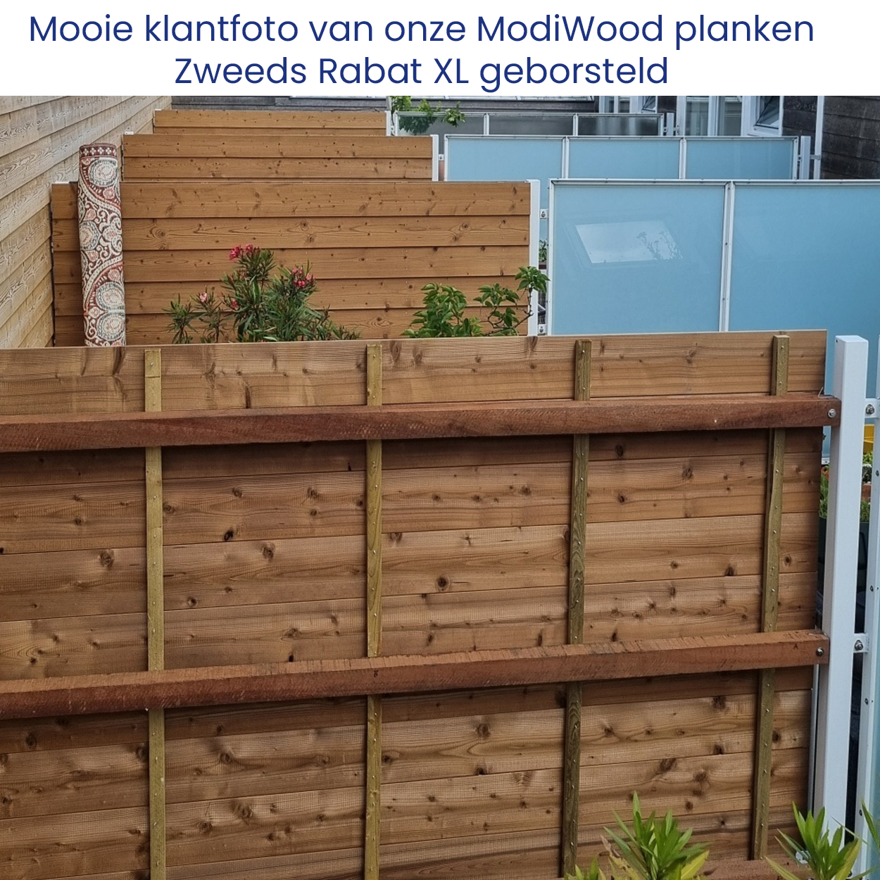 ModiWood Classic Zweeds Rabat XL Gevelplank geborsteld