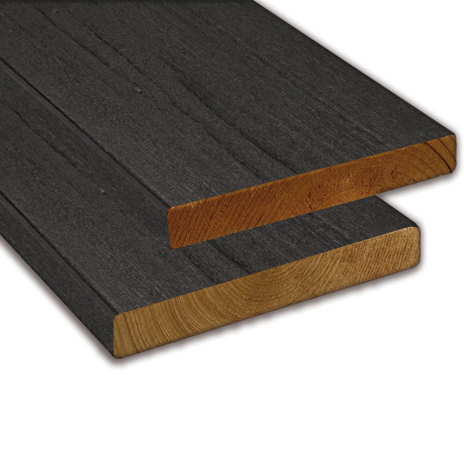 Modiwood FR-D Colour Rechte Gevelplank Zwart RAL9005