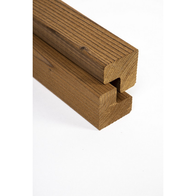 ModiWood Binnen-Buitenhoek Geborsteld 4st/pak 420cm