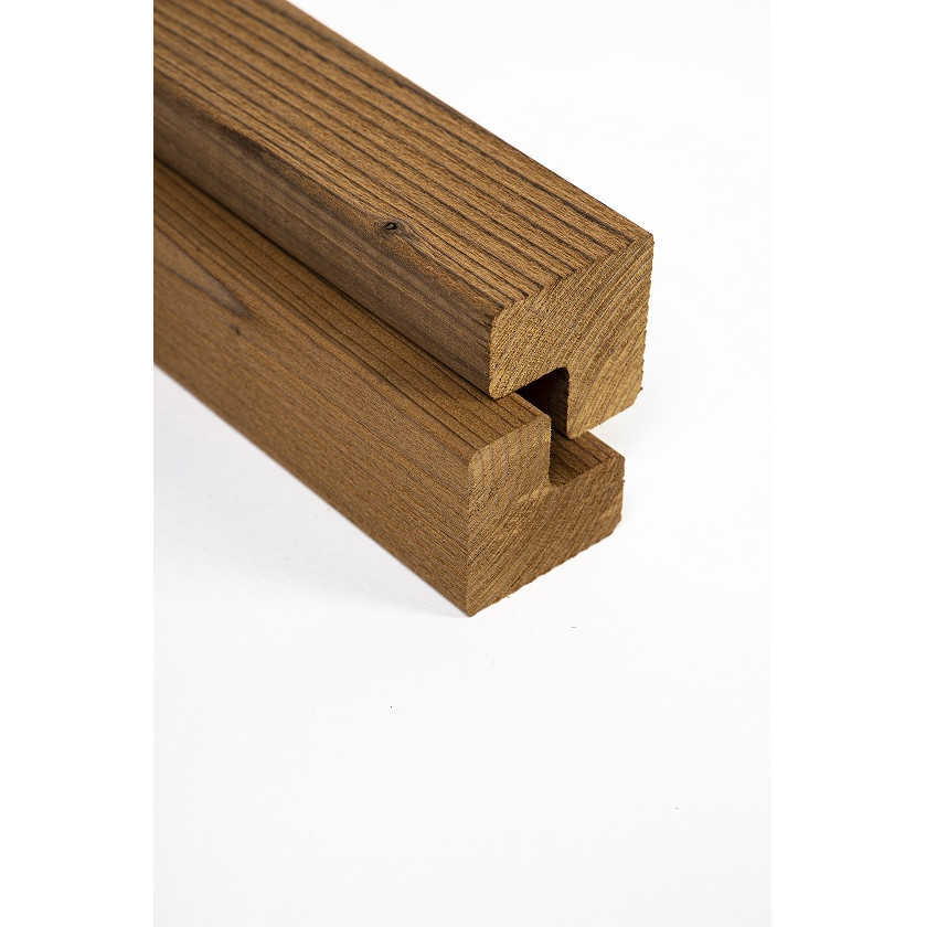 ModiWood Binnen-Buitenhoek Geborsteld 4st/pak 420cm