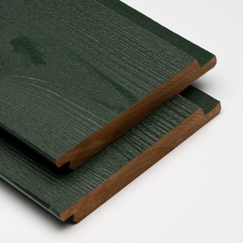 Modiwood FR-D Colour Fins Rabat Gevelplank Groen RAL6009