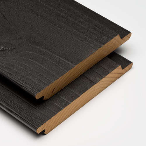 Modiwood FR-D Colour Fins Rabat Gevelplank Zwart RAL9005
