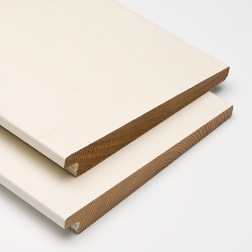 Modiwood FR-D Colour Zweeds Rabat Gevelplank Creme Wit RAL9001