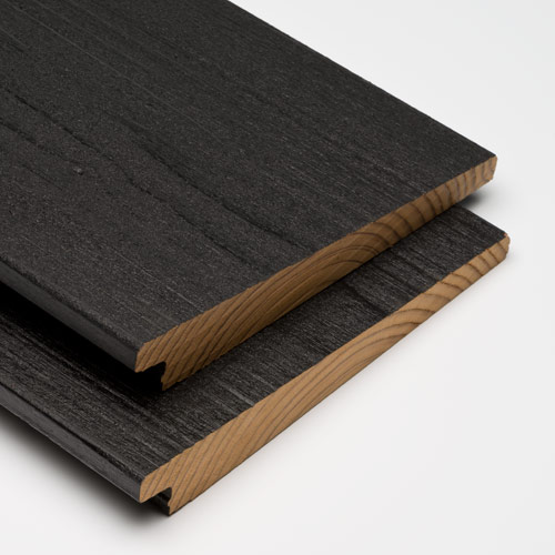 Modiwood FR-D Colour Zweeds Rabat Gevelplank Zwart RAL9005