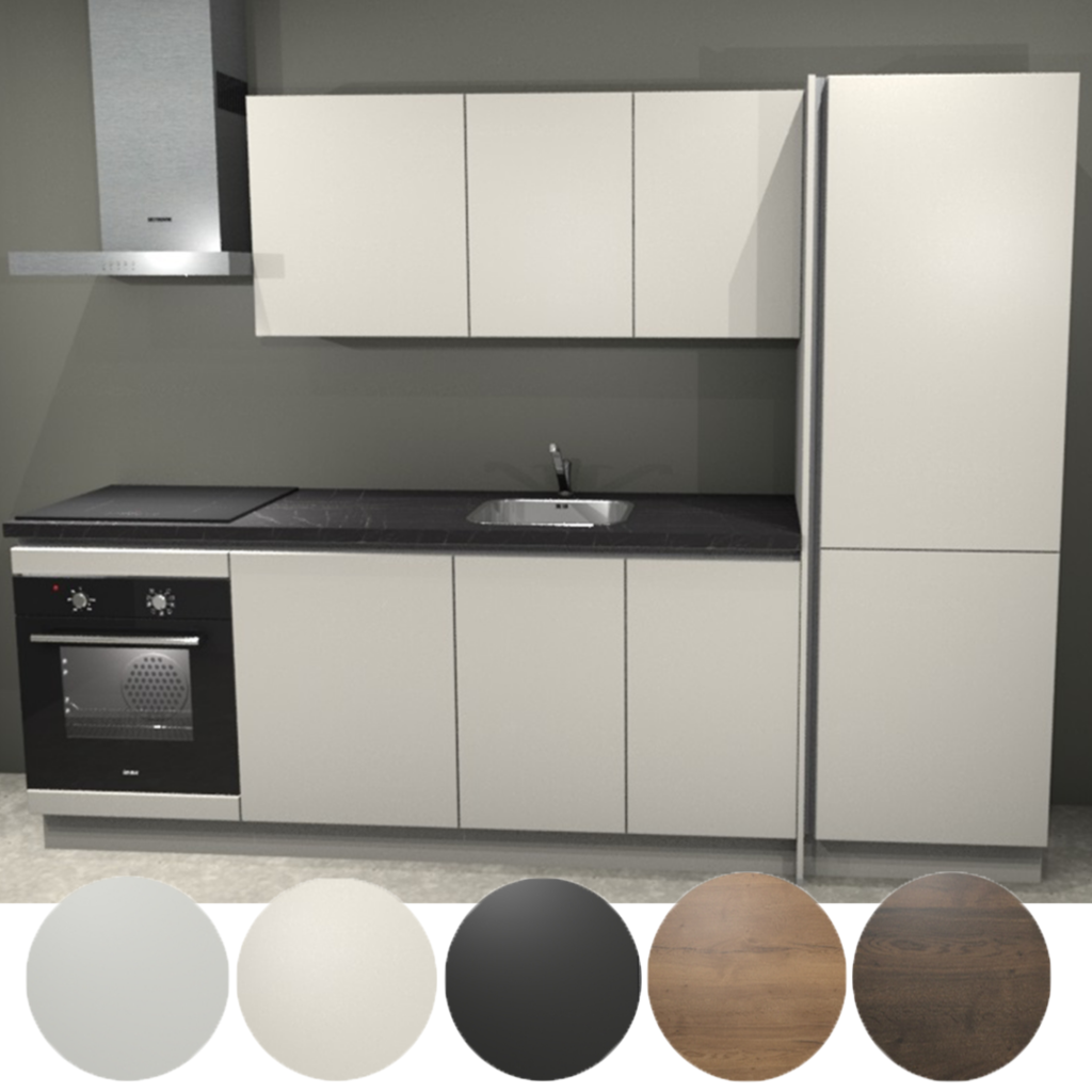 Keuken Compleet Bergen Greeploos 270cm Rechts
