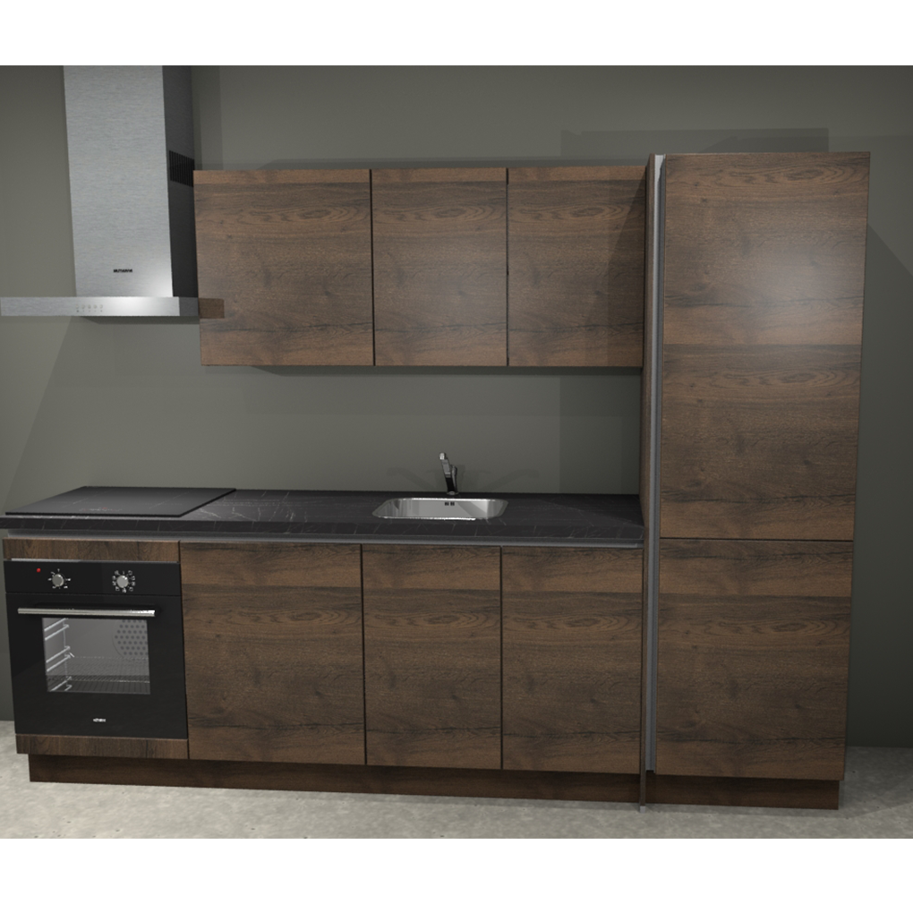 Keuken Compleet Bergen Greeploos 270cm Rechts