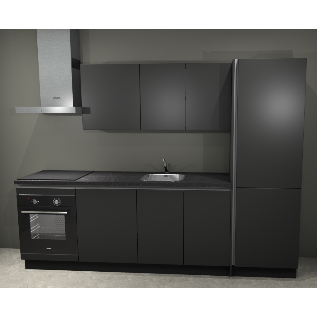 Keuken Compleet Bergen Greeploos 270cm Rechts
