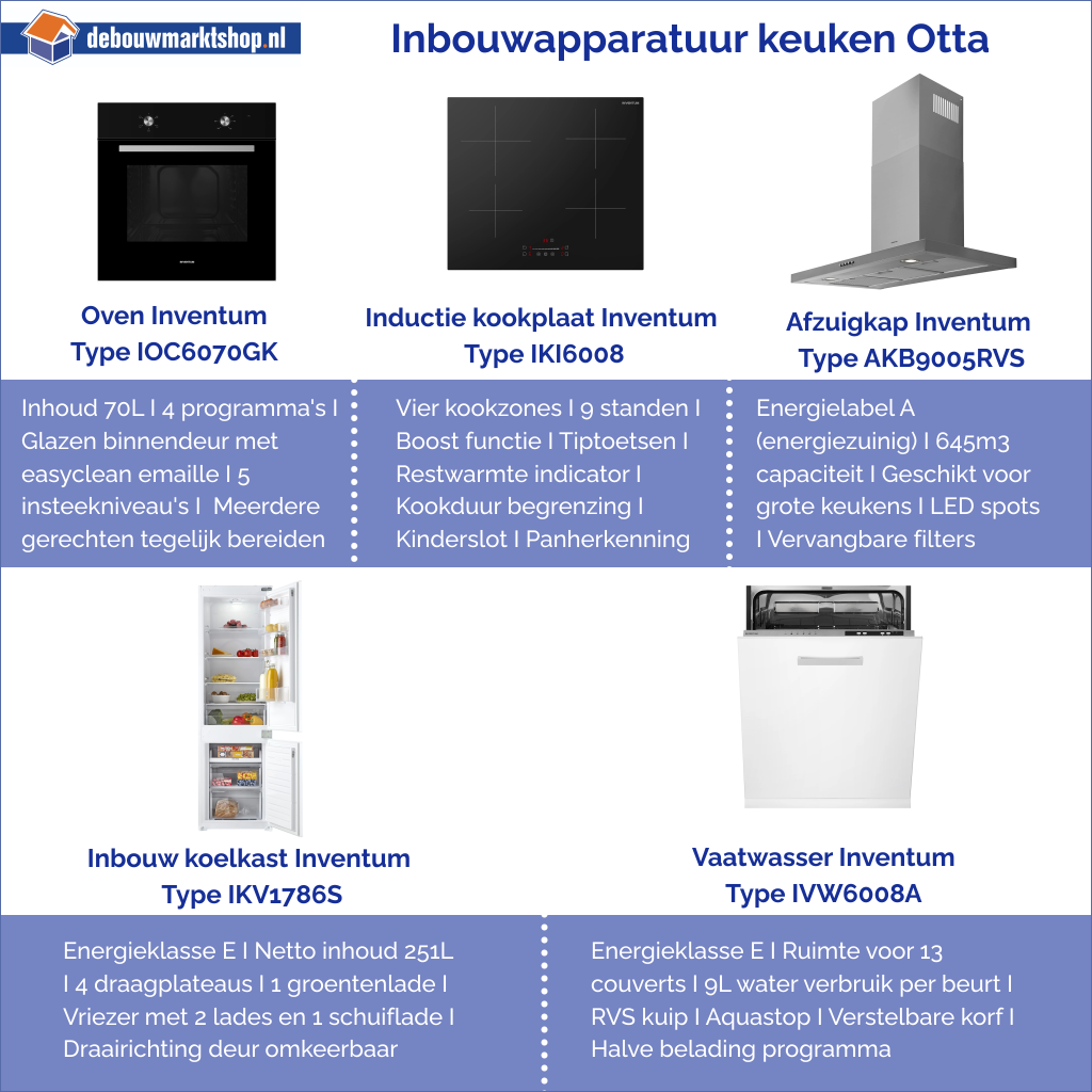 Keuken Compleet Otta Greeploos 300cm Rechts
