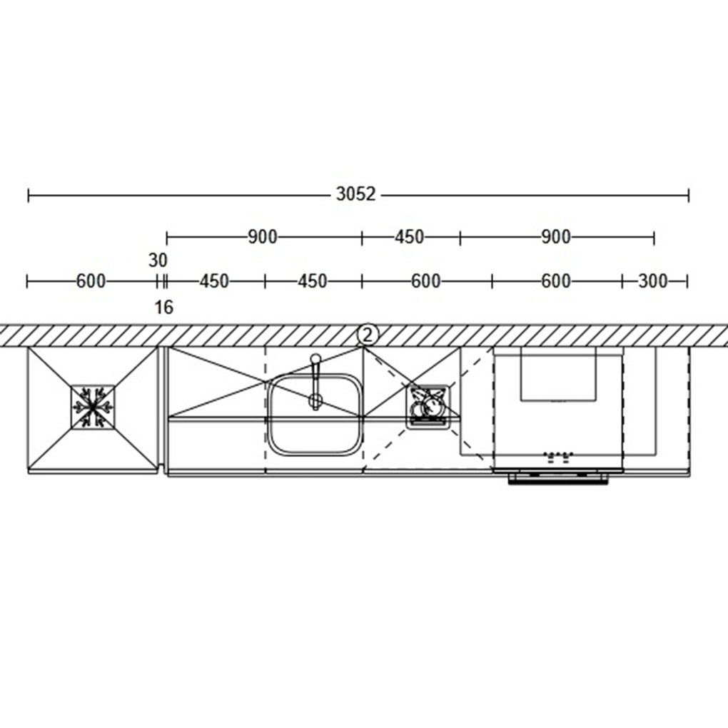 Keuken Compleet Otta Greeploos 300cm Links