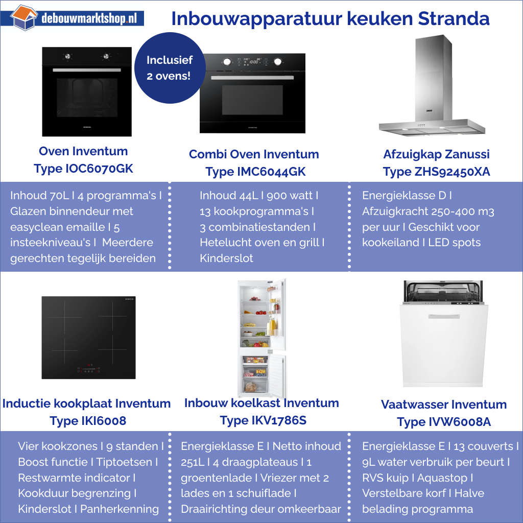 Keuken Compleet met Kookeiland Stranda Greeploos