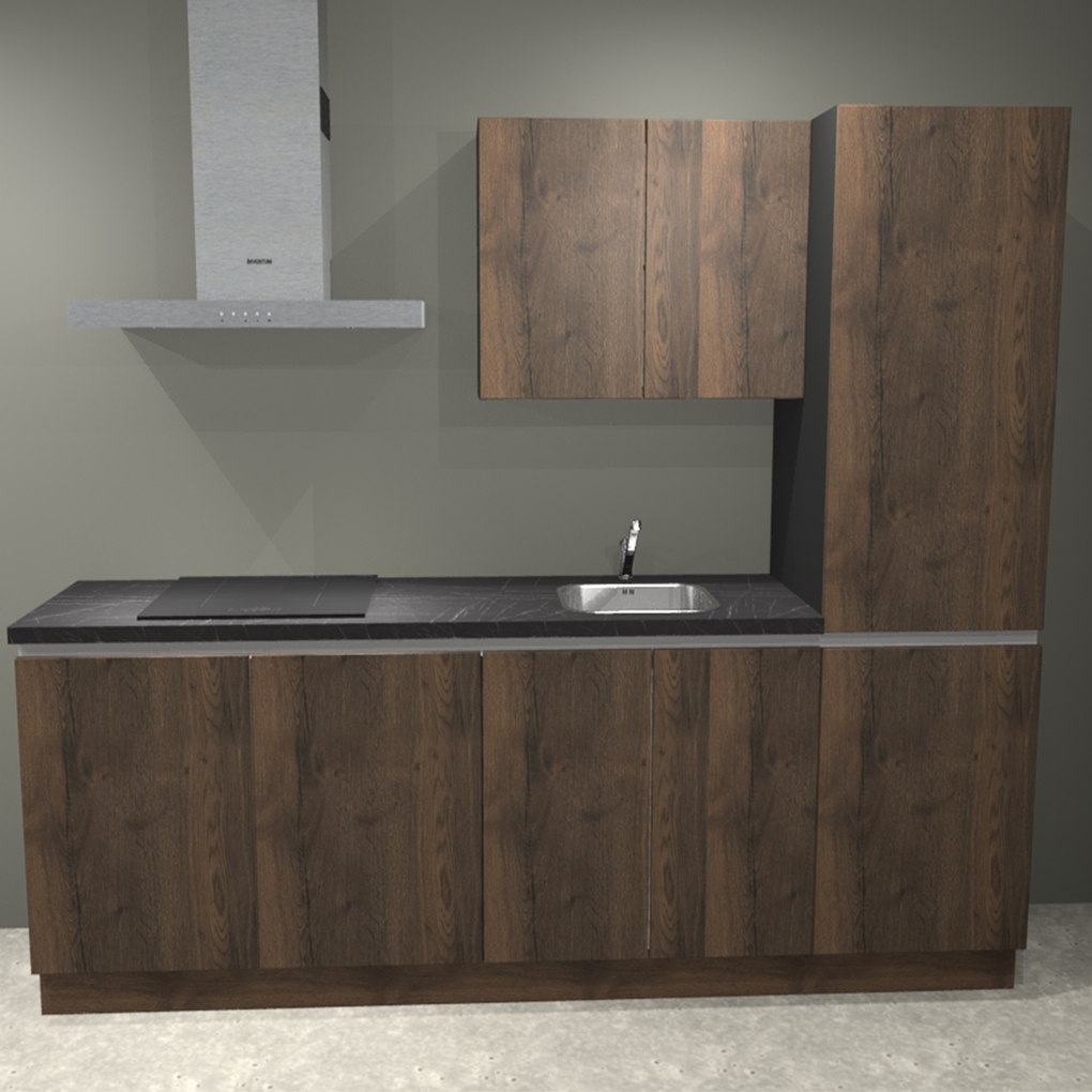 Keuken Compleet Oslo Greeploos 270cm Rechts