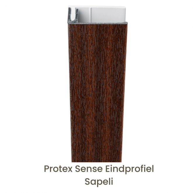 Protex® Sense Eindprofiel Alu/PVC Sapeli