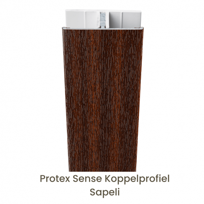Protex® Sense Koppelprofiel Alu/PVC Sapeli