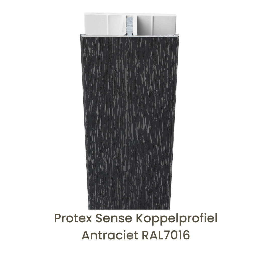 Protex® Sense Koppelprofiel Alu/PVC Antraciet RAL7016