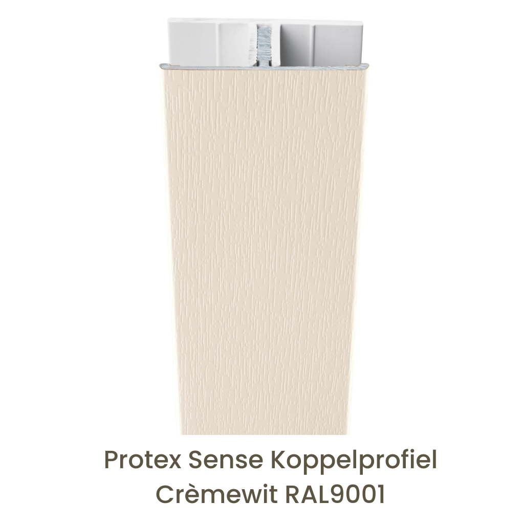 Protex® Sense Koppelprofiel Alu/PVC Crèmewit RAL9001