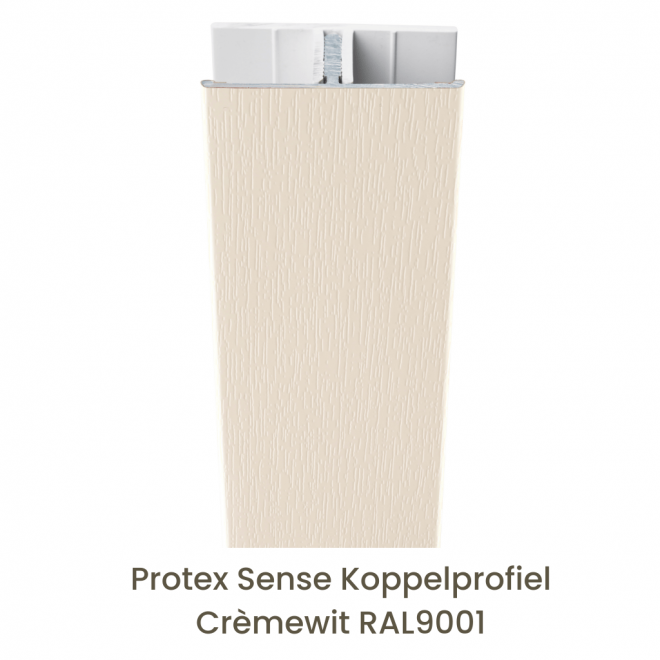 Protex® Sense Koppelprofiel Alu/PVC Crèmewit RAL9001