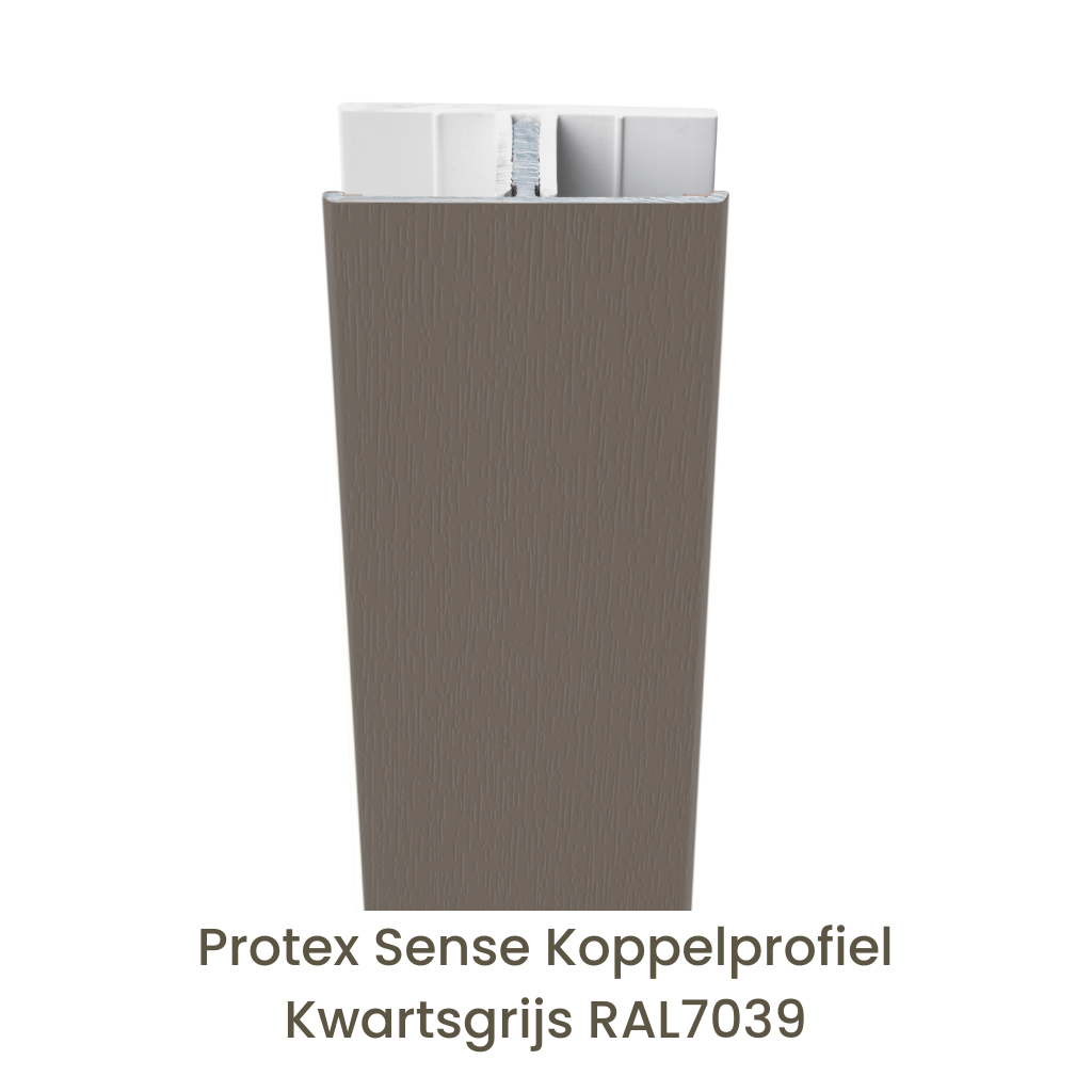 Protex® Sense Koppelprofiel Alu/PVC Kwartsgrijs RAL7039