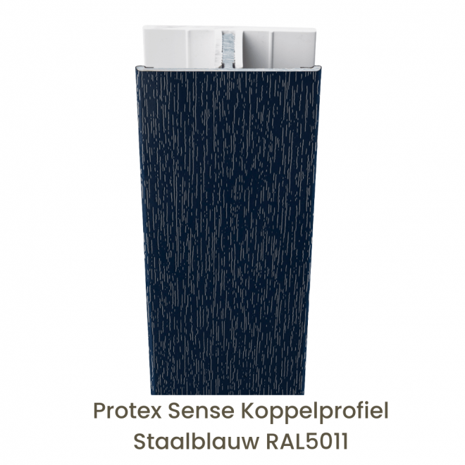 Protex® Sense Koppelprofiel Alu/PVC Staalblauw