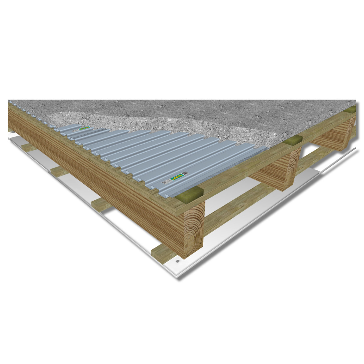 LEWIS® Geluidsisolerende Oplegstroken Steenwol 18mtr