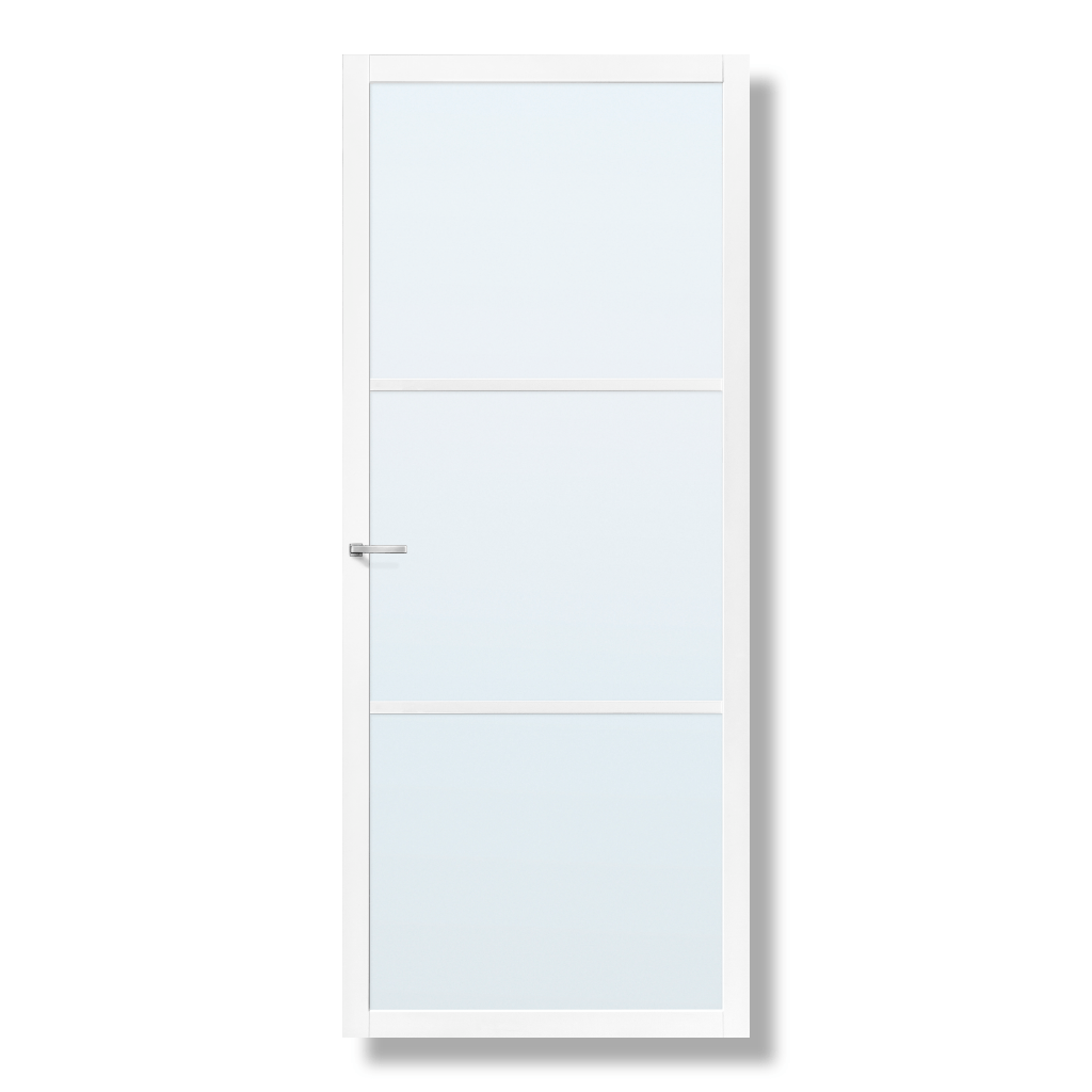 Binnendeur Skantrae Slimseries SSL 4403 Nevel Glas Wit