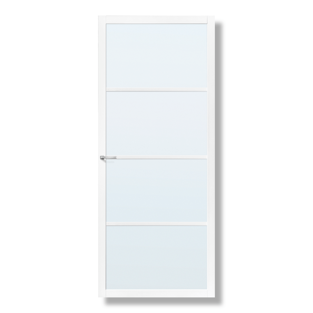 Binnendeur Skantrae Slimseries SSL 4404 Nevel Glas Wit