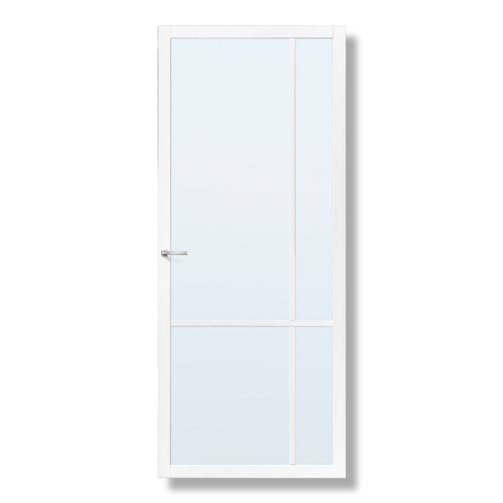 Binnendeur Skantrae Slimseries SSL 4407 Nevel Glas Wit