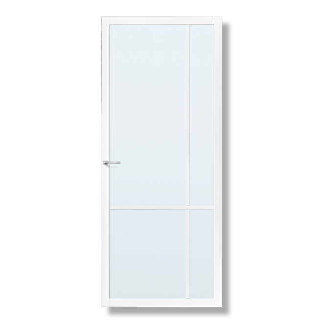 Binnendeur Skantrae Slimseries SSL 4407 Blank Glas Wit