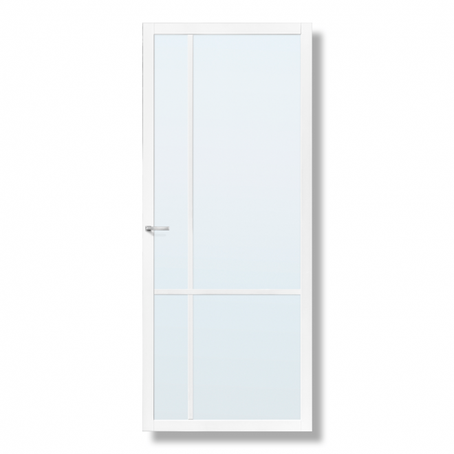Binnendeur Skantrae Slimseries SSL 4409 Blank Glas Wit
