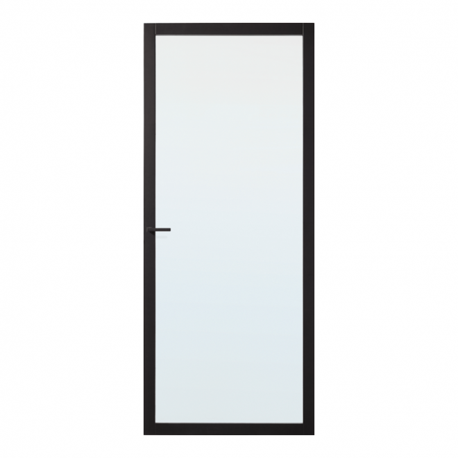 Binnendeur Skantrae Slimseries SSL 4000 Nevel Glas Zwart