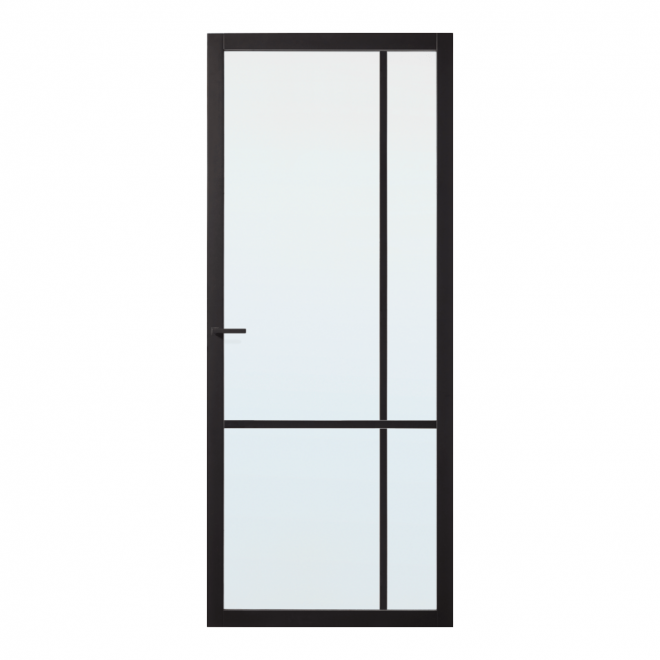 Binnendeur Skantrae Slimseries SSL 4007 Blank Glas Zwart