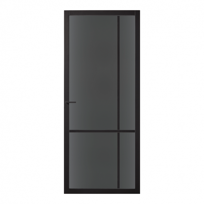 Binnendeur Skantrae Slimseries SSL 4007 Rookglas Zwart