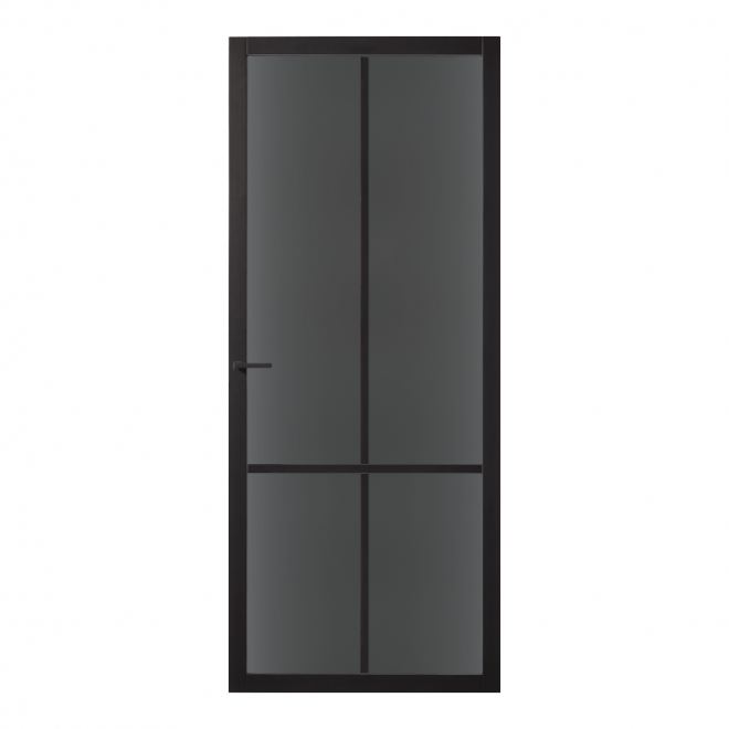 Binnendeur Skantrae Slimseries SSL 4008 Rookglas Zwart
